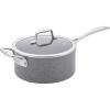 imageZWILLING Vitale 4qt Nonstick Saucepan with Handle helper and Lid Aluminum Scratch Resistant Made in Italy Gray4qt