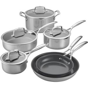 imageZWILLING Spirit Energy  10pc Stainless Steel Ceramic Nonstick Cookware Set10pc Newer Version