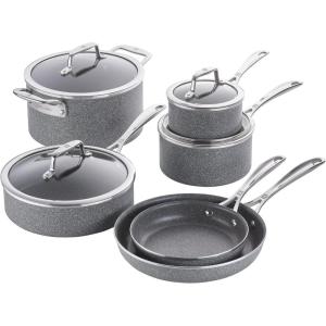 imageZWILLING Vitale 10pc Nonstick Cookware Set Aluminum Scratch Resistant Made in Italy