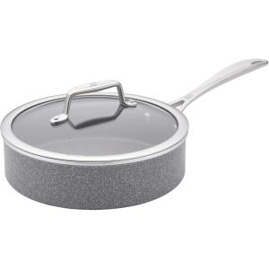 imageZWILLING Vitale 3qt Nonstick Saute Pan with Lid Aluminum Scratch Resistant Made in ItalyGray