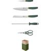 imageZWILLING Now S Knife Block Set 6pc Blueberry BlueLime Green