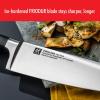imageZwilling All Star 6inch Meat Cleaver Knife RazorSharp German Knife Made in CompanyOwned German Factory with Special Formula Steel perfected for almost 300 Years Gold Polished End CapBlack End Cap