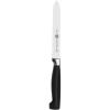 imageZWILLING Four Star 5inch Serrated Utility Knife BlackBlack