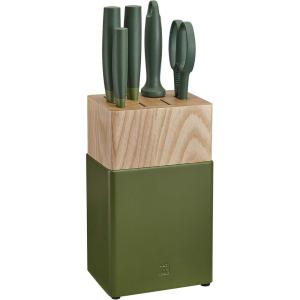 imageZWILLING Now S Knife Block Set 6pc Blueberry BlueLime Green