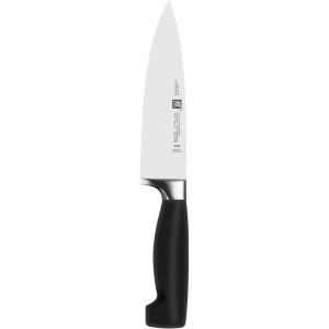 imageZwilling JA Henckels Twin Four Star 6Inch High Carbon StainlessSteel Chefs Knife Black