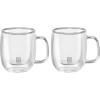 imageZWILLING Sorrent 39500110 Sorrento Double Wall Glasses Espresso 2Piece Set Insulated Double LayerTransparent