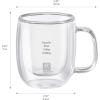 imageZWILLING Sorrent 39500110 Sorrento Double Wall Glasses Espresso 2Piece Set Insulated Double LayerTransparent