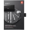 imageZWILLING Beauty Classic INOX 6pc Manicure and Pedicure Set with Black Leather Case Nail Care Made of Genuine Leather with Push Button
