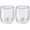 imageZWILLING Sorrento Plus 2pc DoubleWall Glass Cappuccino Mug Set Glass 27 fluid ounce Pack of 2Clear