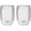 imageZWILLING Sorrento Plus 2pc DoubleWall Glass Cappuccino Mug Set Glass 27 fluid ounce Pack of 2Transparent