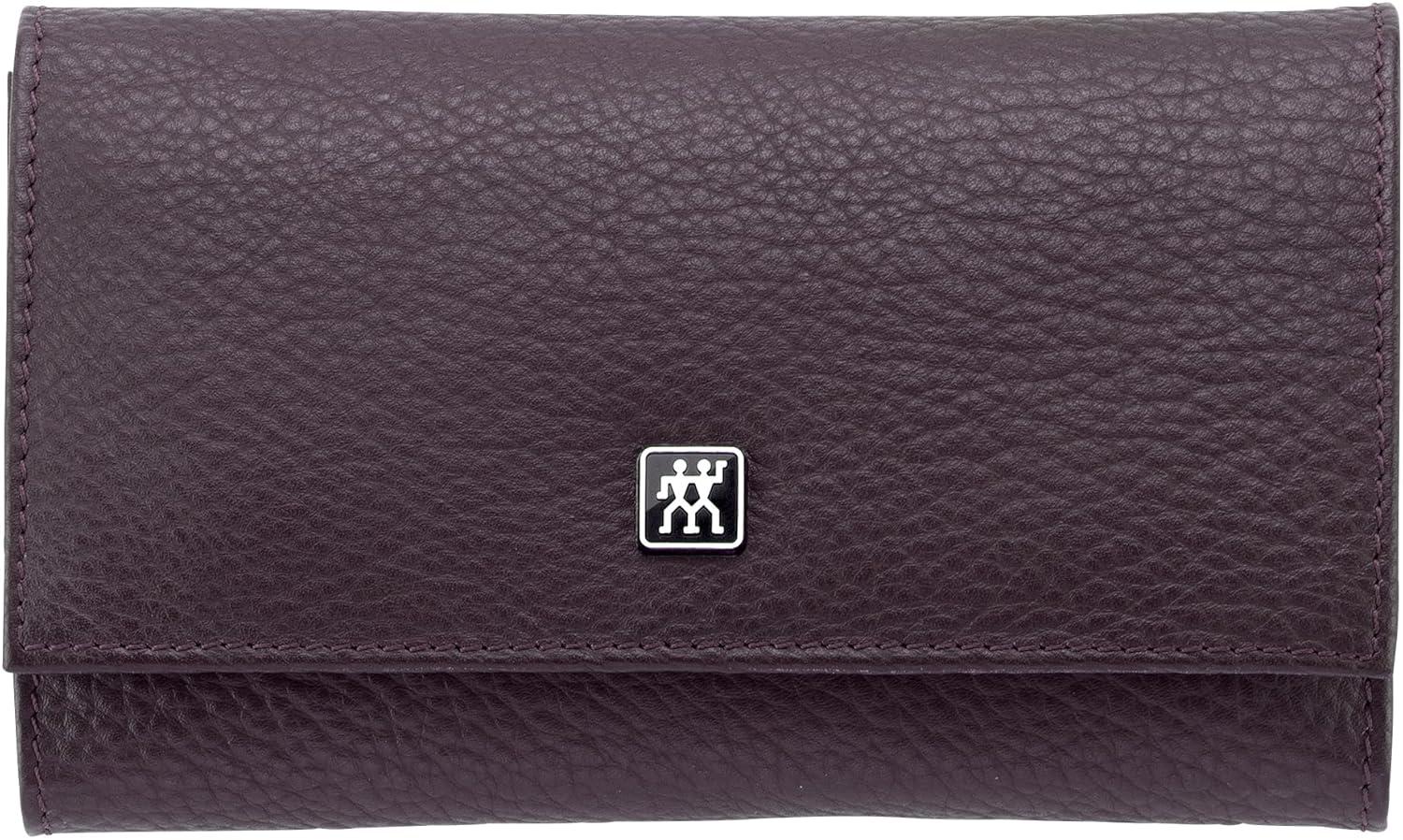 imageZWILLING Beauty Classic INOX 8pc Manicure and Pedicure Nappa Leather Case Set with Snap Closure Nail Care Kit Premium Travel Nail Kit PurplePurple