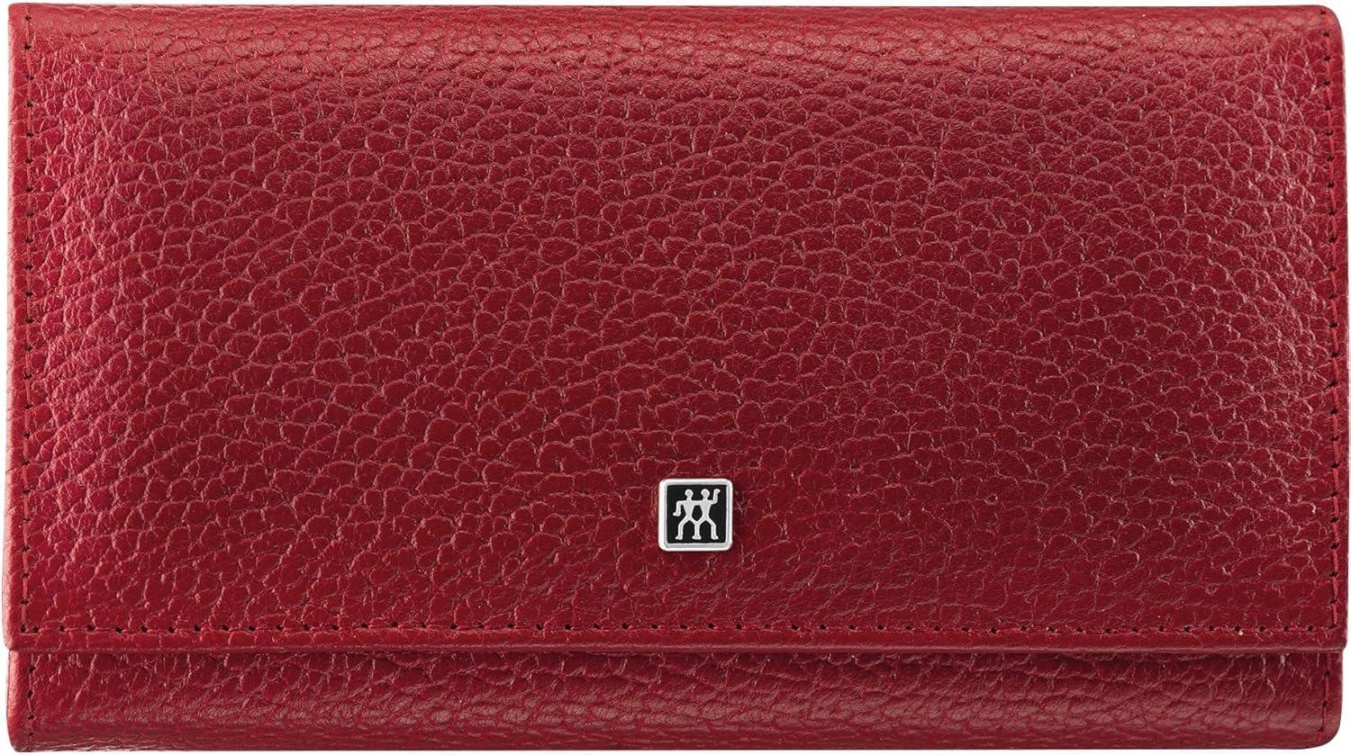 imageZWILLING Beauty Classic INOX 8pc Manicure and Pedicure Nappa Leather Case Set with Snap Closure Nail Care Kit Premium Travel Nail Kit PurpleRed