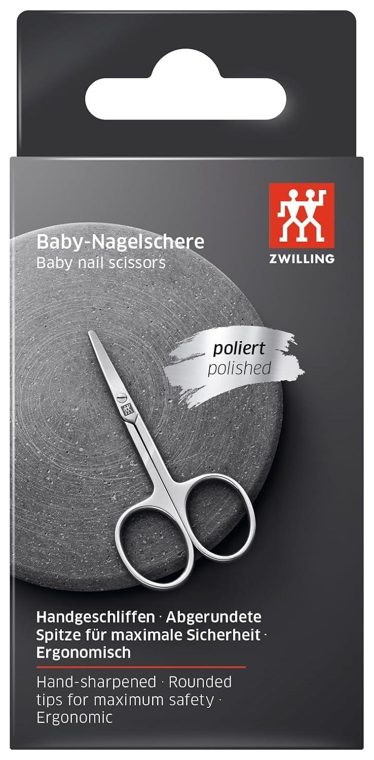 imageZWILLING Beauty Classic INOX Baby Nail Scissors with Curved Cutting Edge for Toenails and Fingernails Polished 85 mm