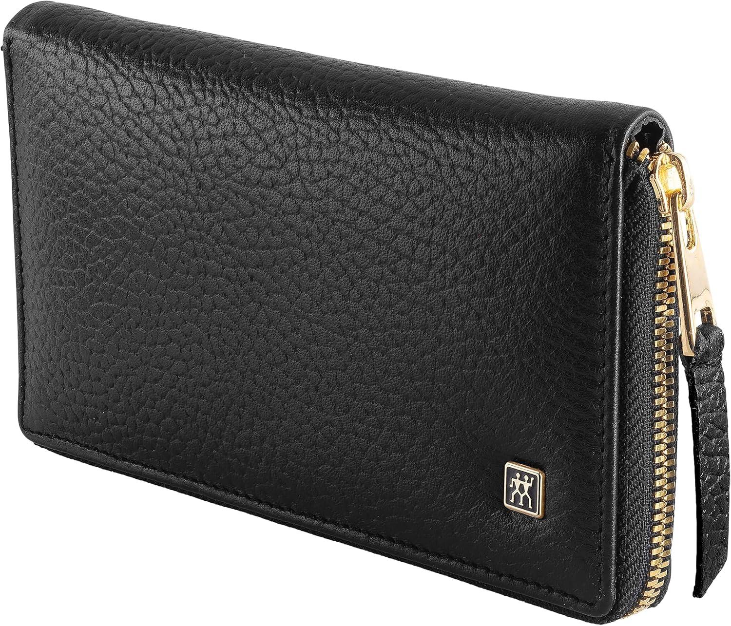 imageZWILLING Beauty TWINOX 6pc Gold Manicure Set with Black Leather Case Care for hands and feet complete set Gift set