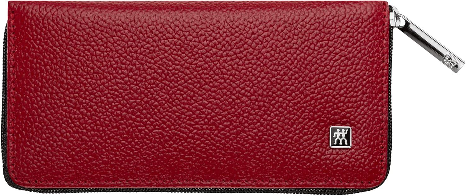 imageZWILLING Beauty TWINOX 6pc Manicure Set with Red Leather Case Asian Competence Gift Set