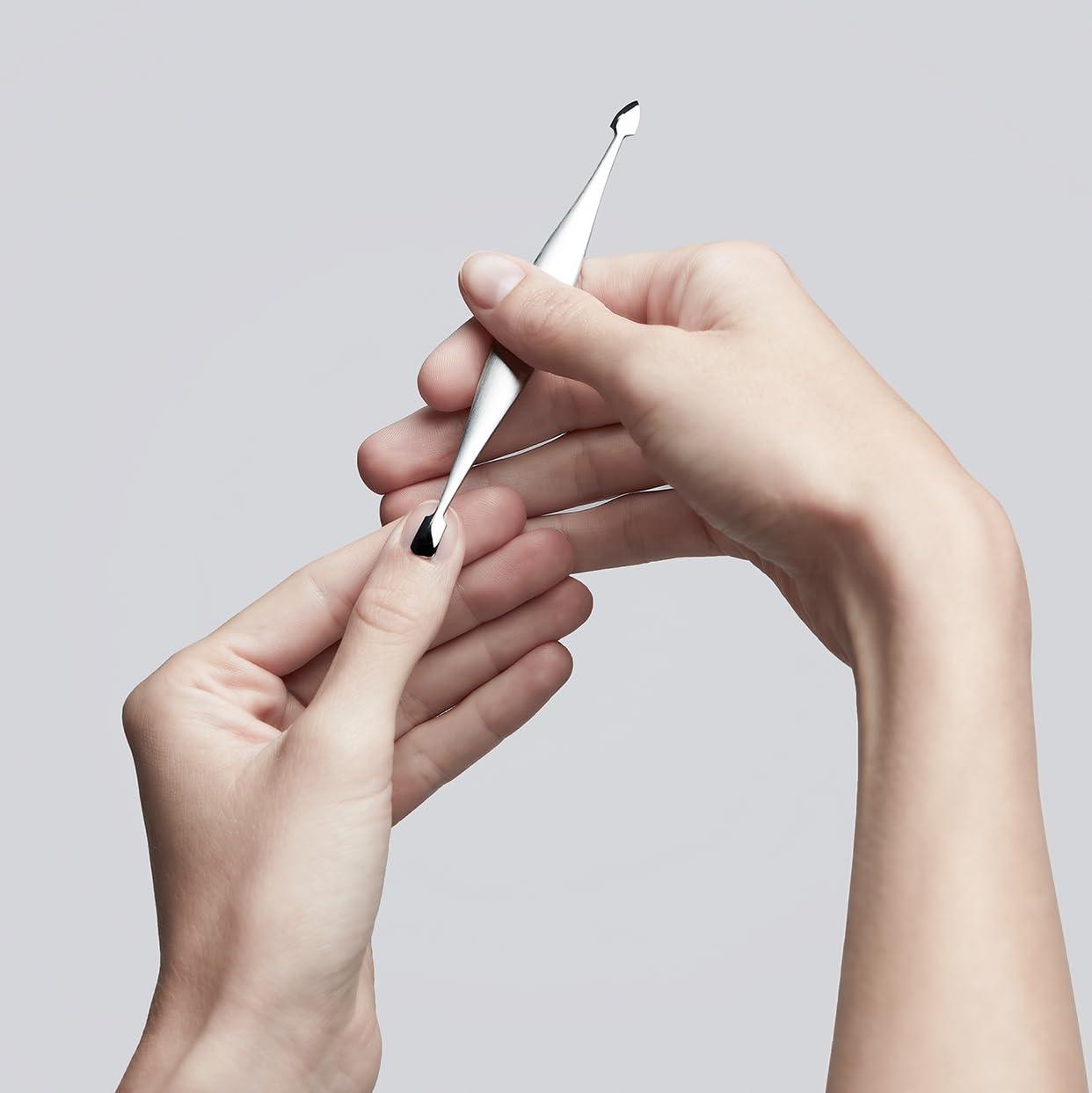 imageZWILLING Cuticle Knife with V Blade for manicures and pedicures stainless steel Frosted Premium Silver 5 inchScraper Cleaner