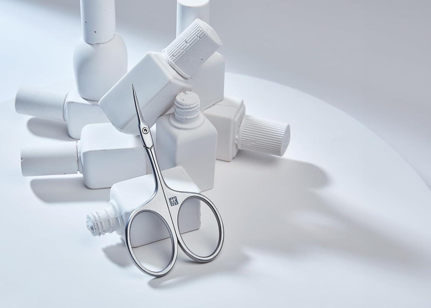 imageZWILLING Cuticle Scissors for fine cutting of cuticles and skin remnants safe nail care sharp blade Premium Silver 37 inchSilver