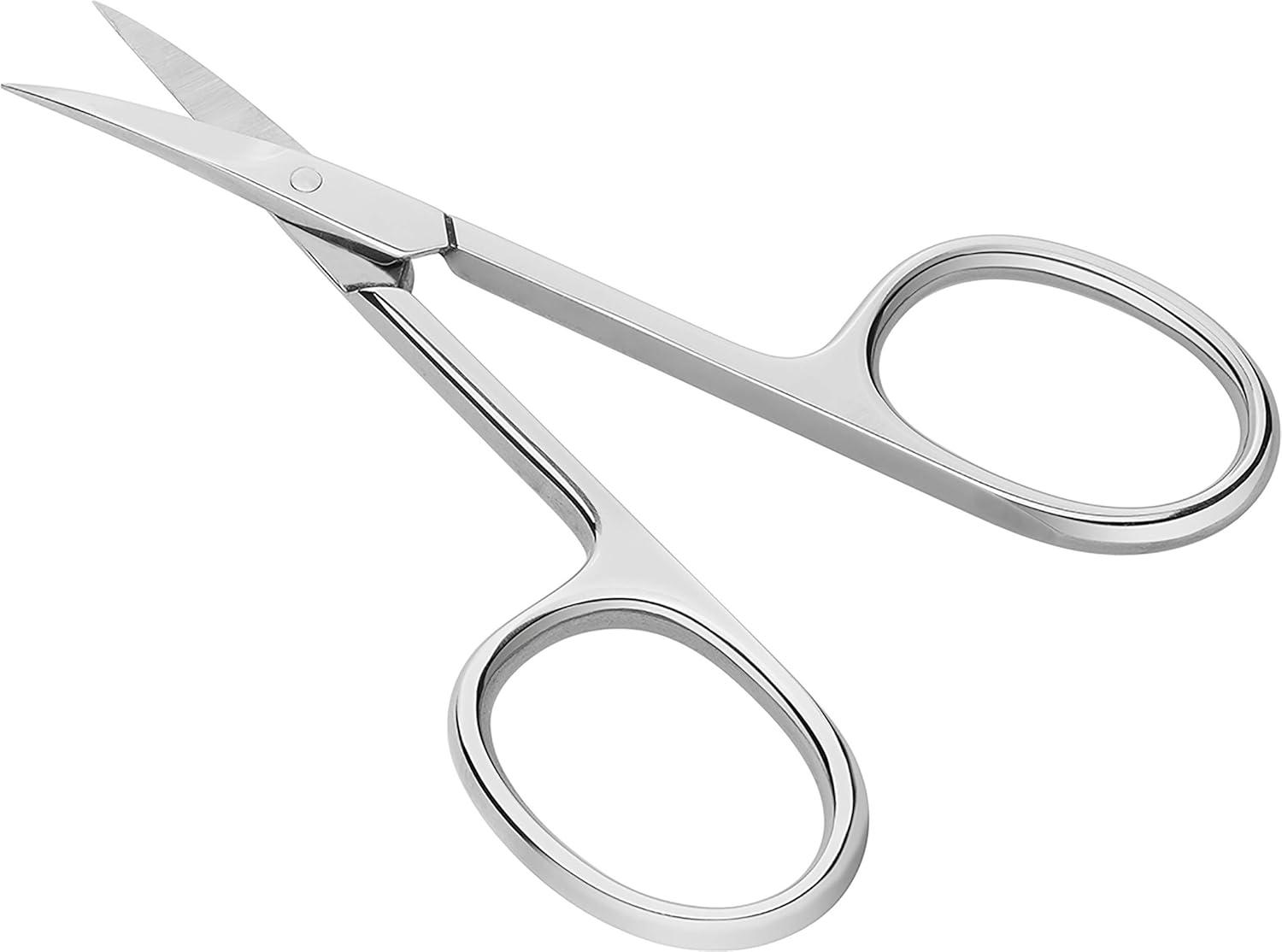 imageZWILLING Cuticle Scissors precise cut for skin remnants sharp pointed blade hypoallergenic Polished Silver 35 inchSilver