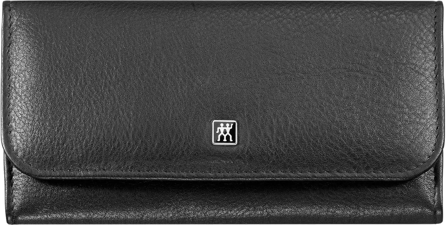 imageZWILLING Manicure Set 5 Piece snap Button case Genuine Leather Ergonomic Design with Cuticle nippers Polished Stainless Steel Black