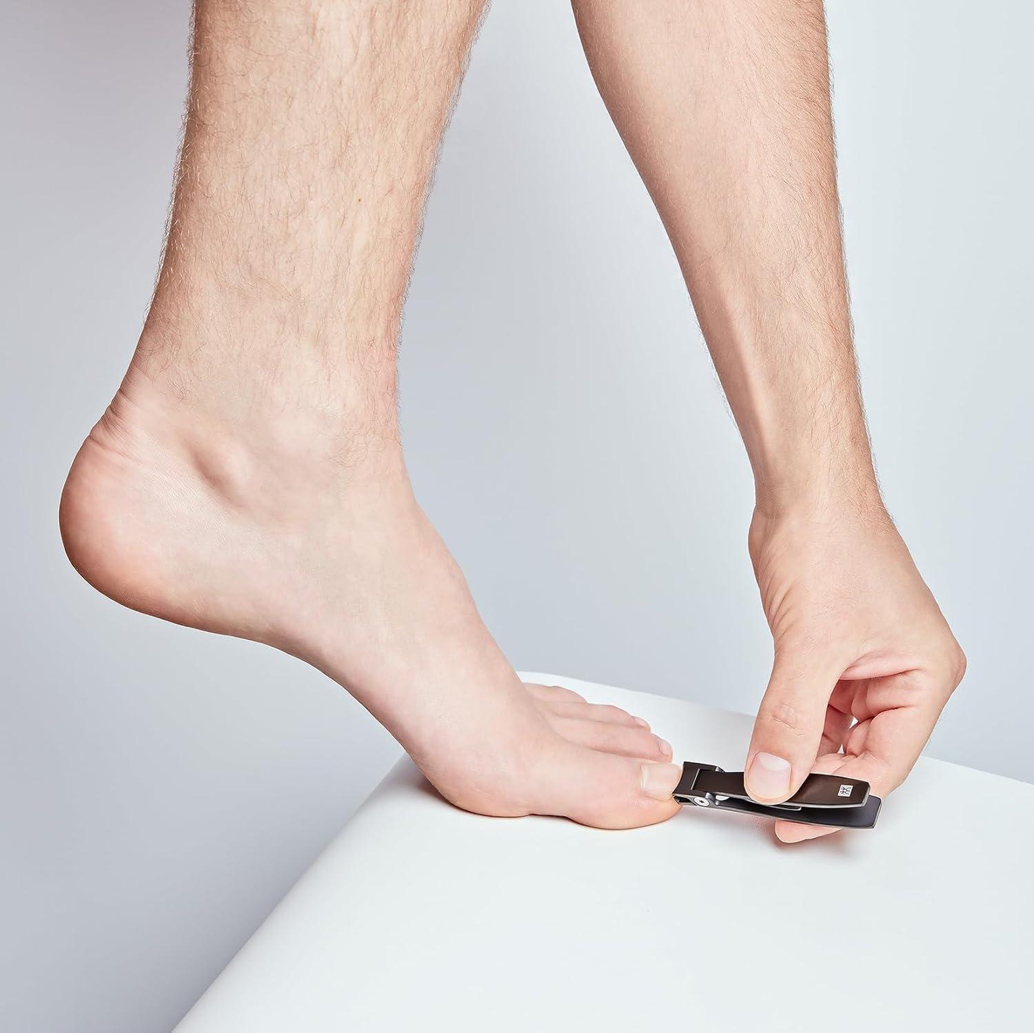 imageZWILLING Nail Clipper Extra Strong Leverage and Extended Handle Width Sharp Cutting Edge Hypoallergenic Premium Black 35 inch