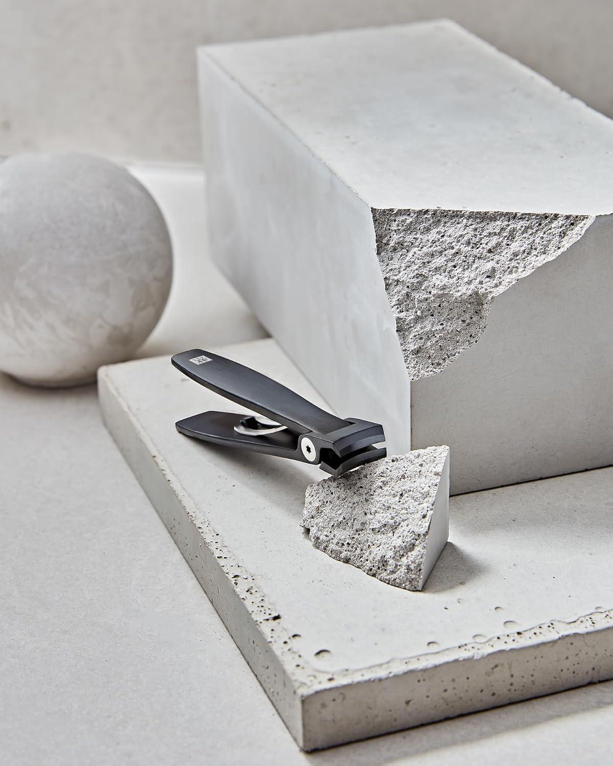 imageZWILLING Nail Clipper Extra Strong Leverage and Extended Handle Width Sharp Cutting Edge Hypoallergenic Premium Black 35 inch