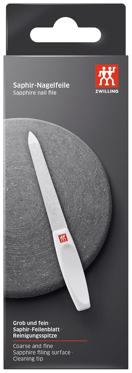imageZWILLING Nail File Sapphire Coating Polished File tip for Cleaning Nails White 63 inches13cm