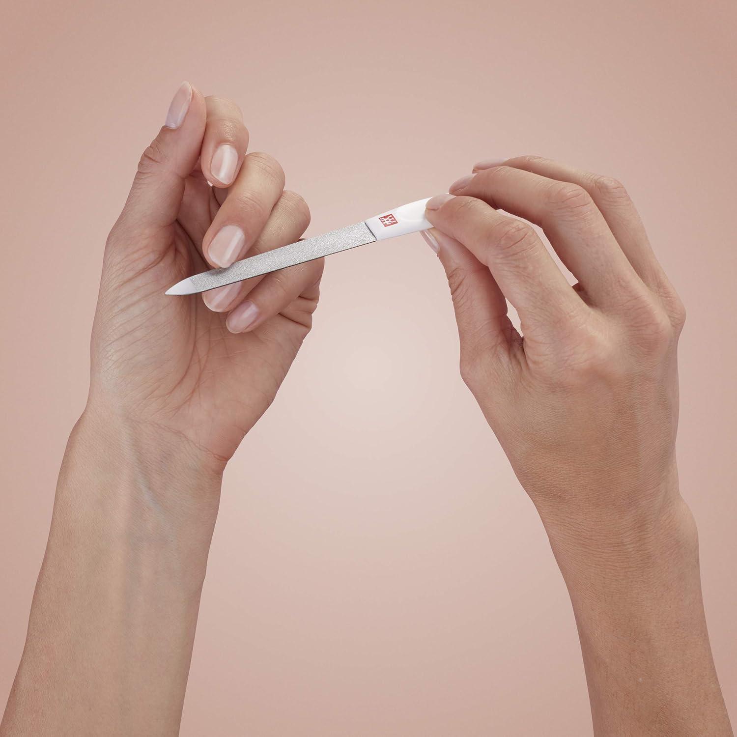 imageZWILLING Nail File Sapphire Coating Polished File tip for Cleaning Nails White 63 inches13cm