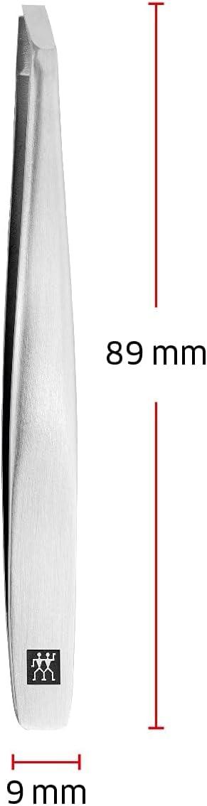 imageZWILLING Pointed Tweezer removal of splinters ingrown or fine hairs roughened calibrated tips Premium Silver 35 inchSilver