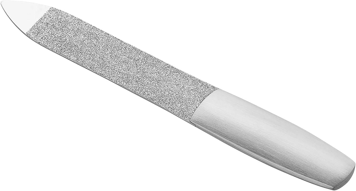 imageZWILLING Sapphire Nail File coarse and fine Grained File Surfaces for Shortening and Shaping Cleaning tip Premium Black 35 inch