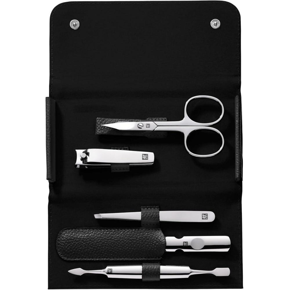 imageZWILLING Beauty Classic INOX 6pc Manicure Set with Black Leather CaseBlack