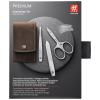 imageZWILLING Beauty TWINOX 4pc Manicure and Pedicure Set with Brown Leather Case Travel Size Set for Hands and Feet Nail Care Genuine Leather