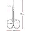 imageZWILLING Cuticle Scissors precise cut for skin remnants sharp pointed blade hypoallergenic Polished Silver 35 inchSilver