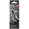imageZWILLING Eyebrow Scissors with angled scissors design and ultra thin blades with eyebrow brush Premium Silver