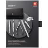 imageZWILLING Manicure Set 5 Piece snap Button case Genuine Leather Ergonomic Design with Cuticle nippers Polished Stainless Steel Black
