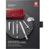 imageZWILLING Manicure Set 5Piece Scissors Clippers Tweezers Cuticle Pusher Nail File Classic RedRed