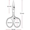 imageZWILLING Nail Scissors sharp slightly curved cutting edge with micro serration hypoallergenic for fingernails and toenails Premium Silver 35 inchNail Scissor