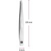 imageZWILLING Pointed Tweezer removal of splinters ingrown or fine hairs roughened calibrated tips Premium Silver 35 inchSilver
