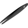 imageZWILLING Tweezer slanted tip removal of eyebrow hair and splinters extended handle width hypoallergenic Premium Black 4 inch