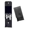 imageZWILLING Manicure Set 3 piece nappa leather case snap button with compact nail clipper Premium Black