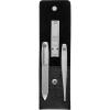 imageZWILLING Manicure Set 4 Piece Clippers Nail File Tweezers Leather Case Premium Black
