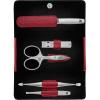 imageZWILLING Manicure Set 5 piece snap button case nappa leather pedicure with nail and cuticle scissors Premium Red