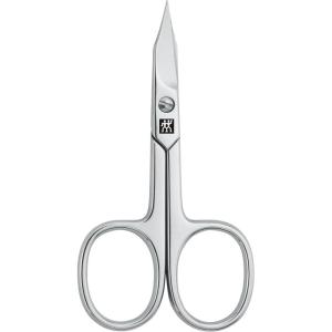 imageZWILLING Combination Nail Scissors nail and cuticle scissors for fingernails and toenails curved cutting edge fine tip hypoallergenic Polished Silver 35 inchSilver