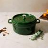 image:imageStaub Cast Iron Round Cocotte 7quartPeony PinkBasil