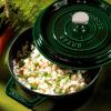 image:imageStaub Cast Iron Round Cocotte 7quartPeony PinkBasil
