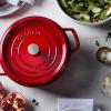 image:imageStaub Cast Iron Round Cocotte 7quartPeony PinkCherry