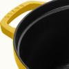 image:imageStaub Cast Iron Round Cocotte 7quartPeony PinkCitron