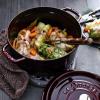 image:imageStaub Cast Iron Round Cocotte 7quartPeony PinkGrenadine