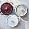 image:imageStaub Cast Iron Round Cocotte 7quartPeony PinkGrenadine