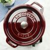 image:imageStaub Cast Iron Round Cocotte 7quartPeony PinkGrenadine