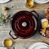 image:imageStaub Cast Iron Round Cocotte 7quartPeony PinkGrenadine